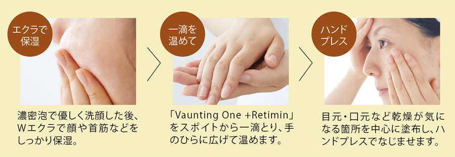 Vaunting One +Retiminの使い方