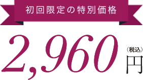 初回限定特別価格 2,960円