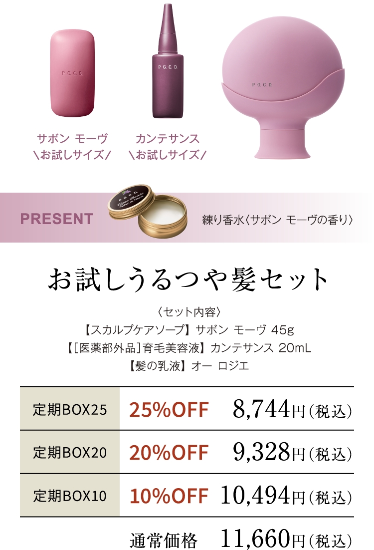 お試しうるつや髪セット