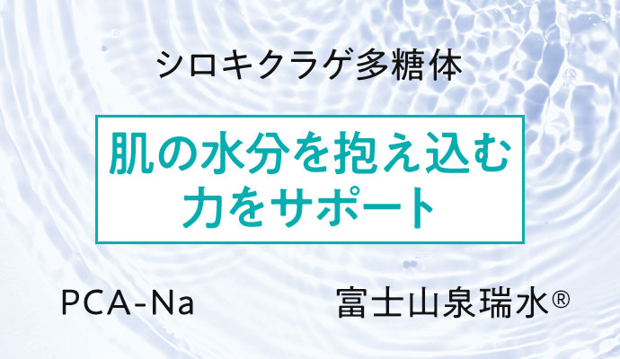 肌の水分を抱え込む力をサポート