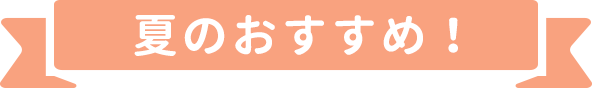 夏のおすすめ商品