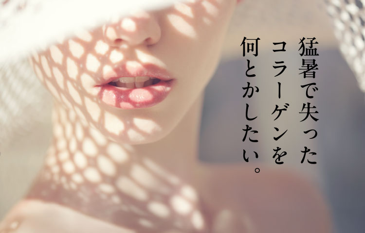 猛暑で失ったコラーゲンを何とかしたい。