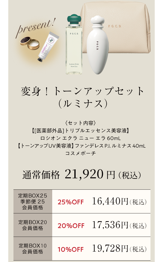 変身！トーンアップセット（ルミナス）