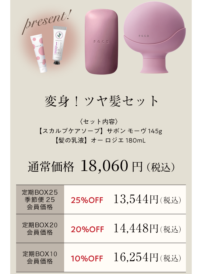 変身！ツヤ髪セット