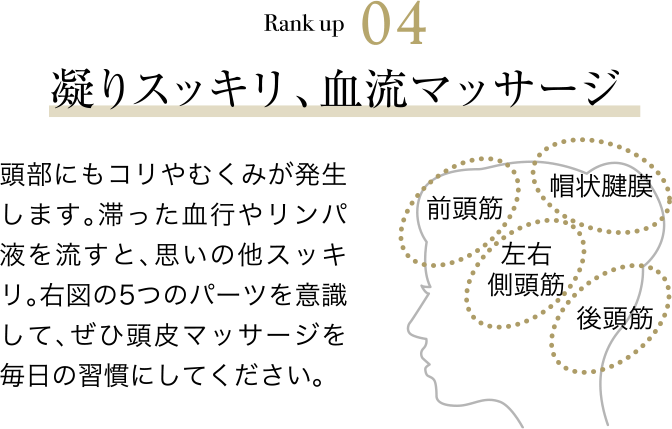 Rank up 04 凝りスッキリ、血流マッサージ