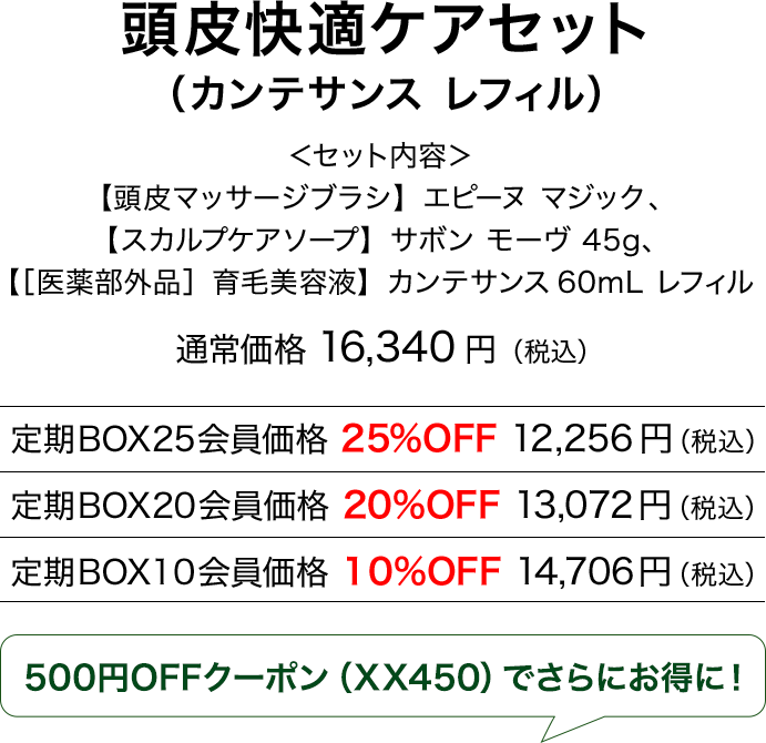 頭皮快適ケアセット（レフィル）